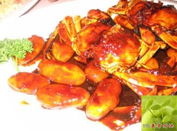 富贵年糕炒蟹的做法{图片}菜系分类:韩国料理。