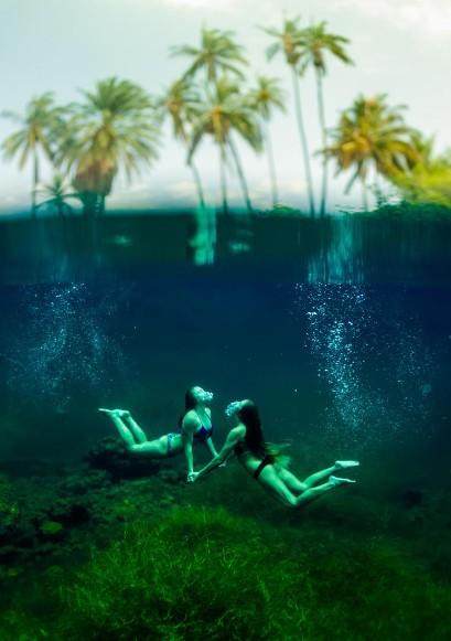 神奇的半水下摄影，太美了！