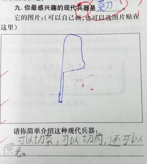 小学生试卷：你的答案老师不明白！真有才，太聪明，要用脚踹？